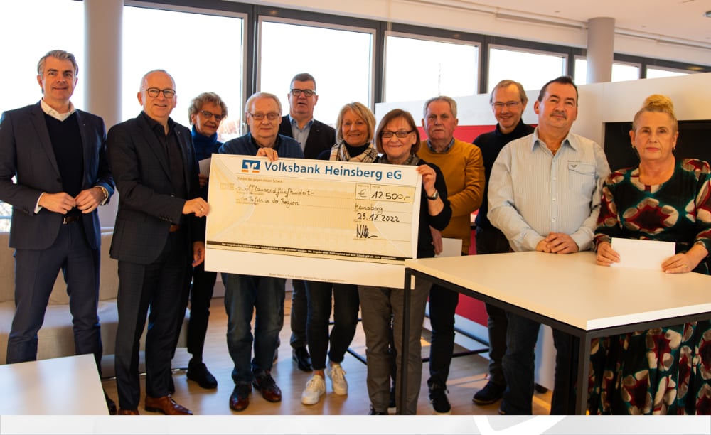 Volksbank Heinsberg unterstützt fünf Tafeln mit insgesamt 12.500 Euro