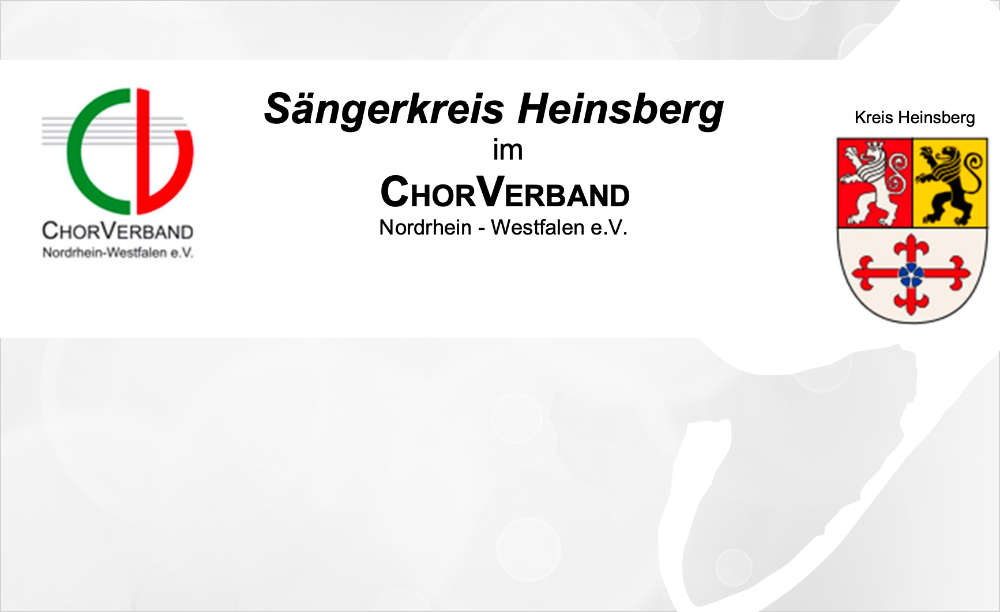 Sängerkreis Heinsberg ehrt verdiente Chöre, Chormitglieder und langjährige Verdienste um das Ehrenamt.
